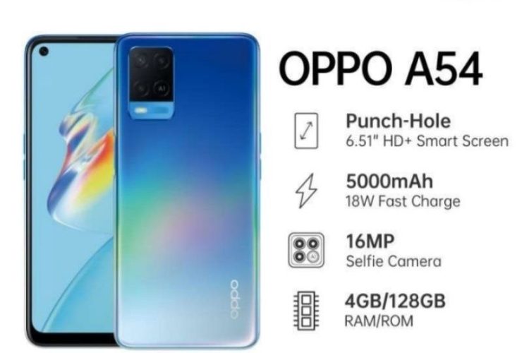 Oppo A54 RAM 6GB: Performa Andal dan Desain Stylish untuk Pengguna Modern
