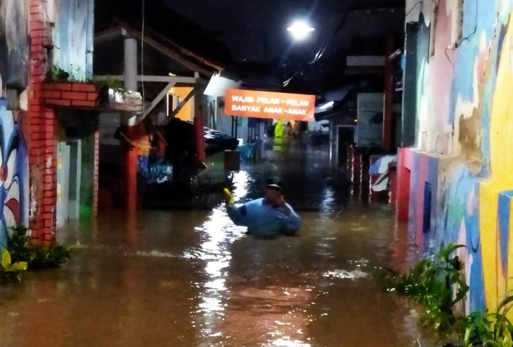 Banjir Kembali Rendam Lingkungan Lebak Banyuwangi, Warga Tetap Waspada
