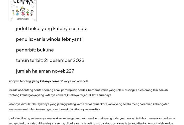 Contoh Novel Singkat yang Menarik dan Mudah Dipahami untuk Pemula